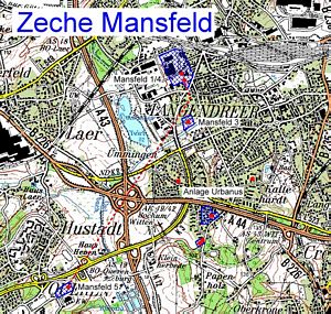 Zeche Mansfeld Übersicht